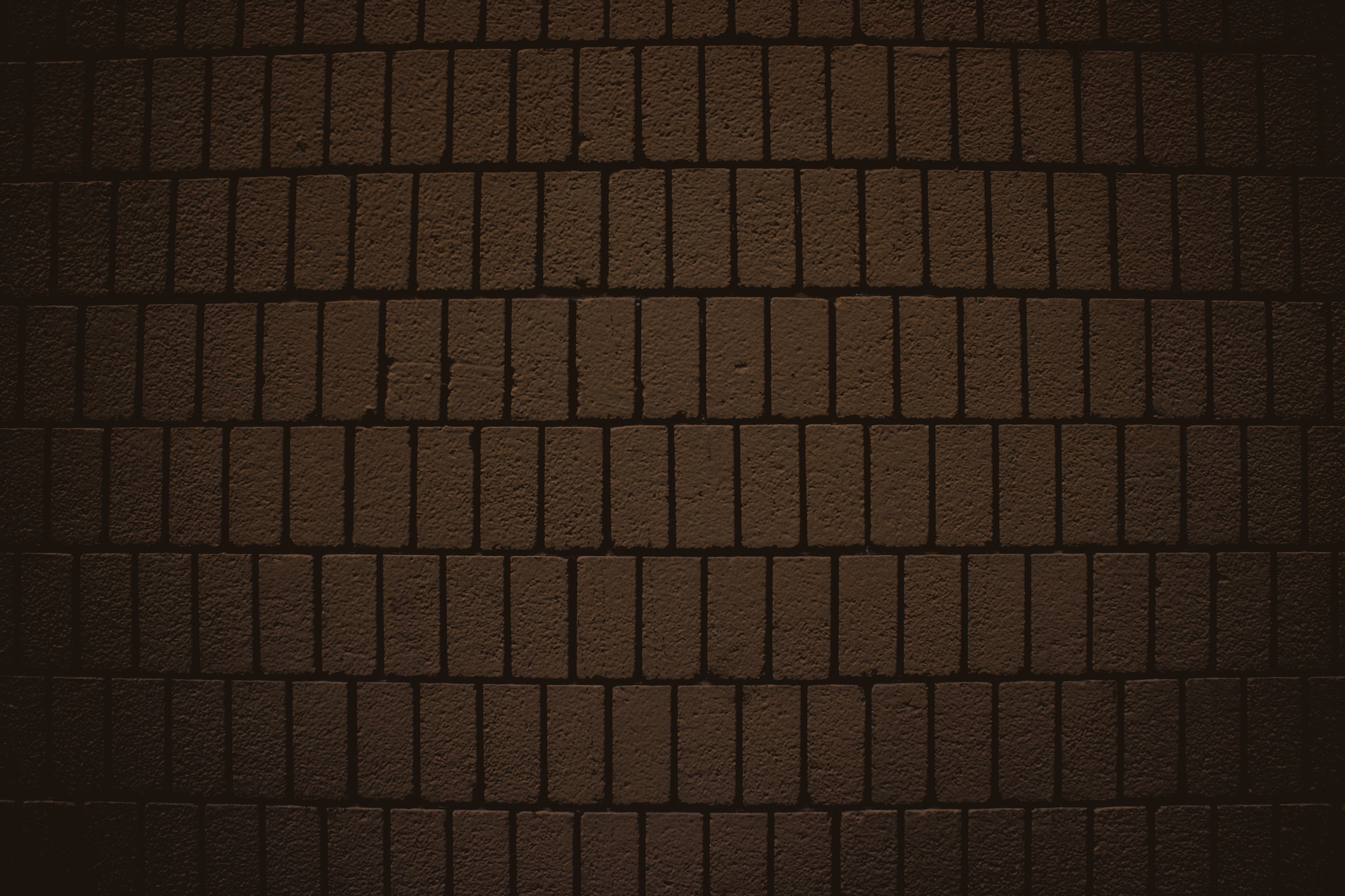 Chocolate Brown Brick Wall Texture With Vertical Bricks Picture