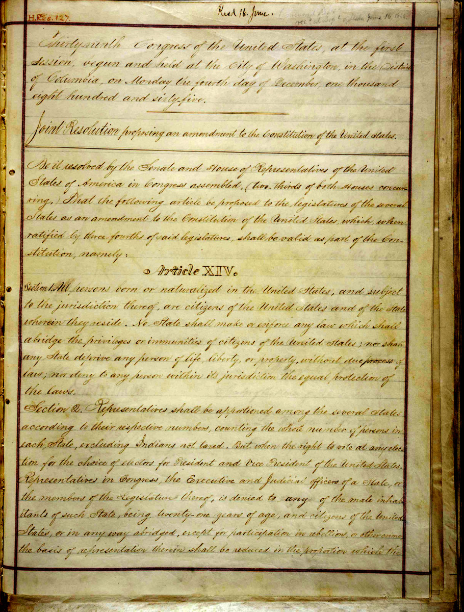 14th Amendment History