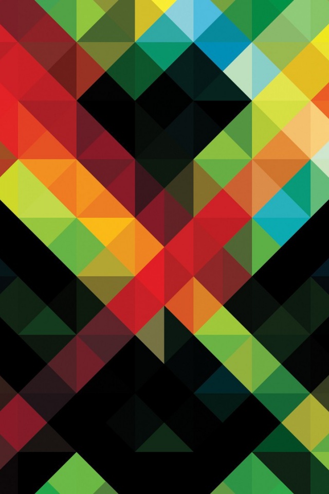 Abstract Colorful Pattern iPhone Wallpaper