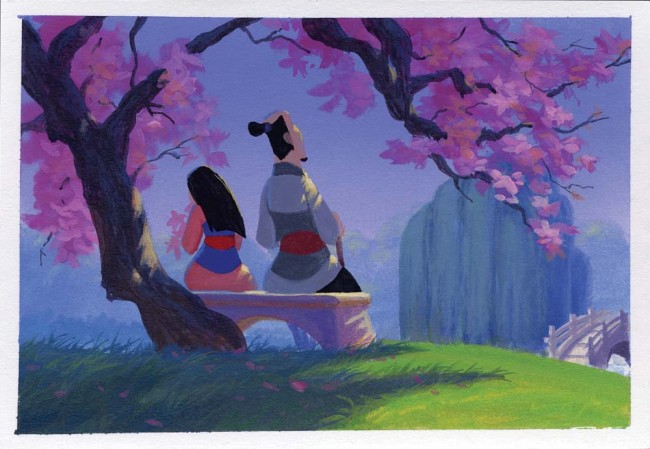 Mulan Background Color Key Painting