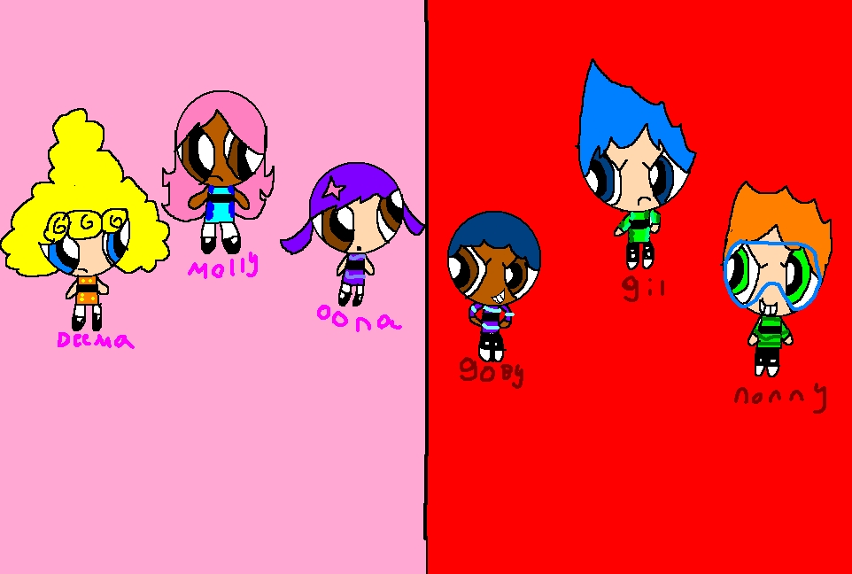 Bubble Guppies Power Puff Girl Style