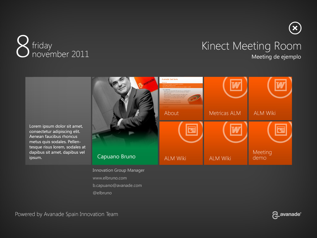 Kinect Meeting Room On