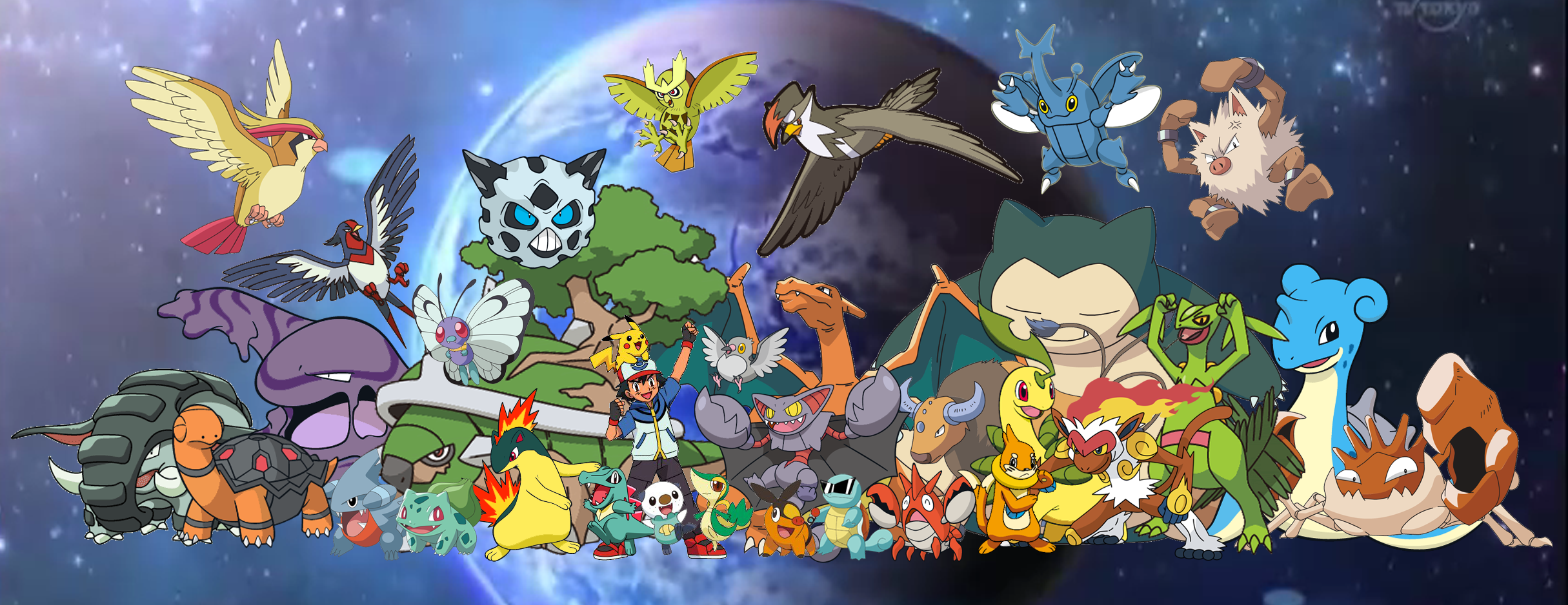 Ash And Pokemon All Pklucario Customizati Wallpaper
