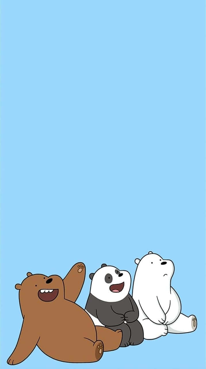 Cute Blue iPhone Wallpaper
