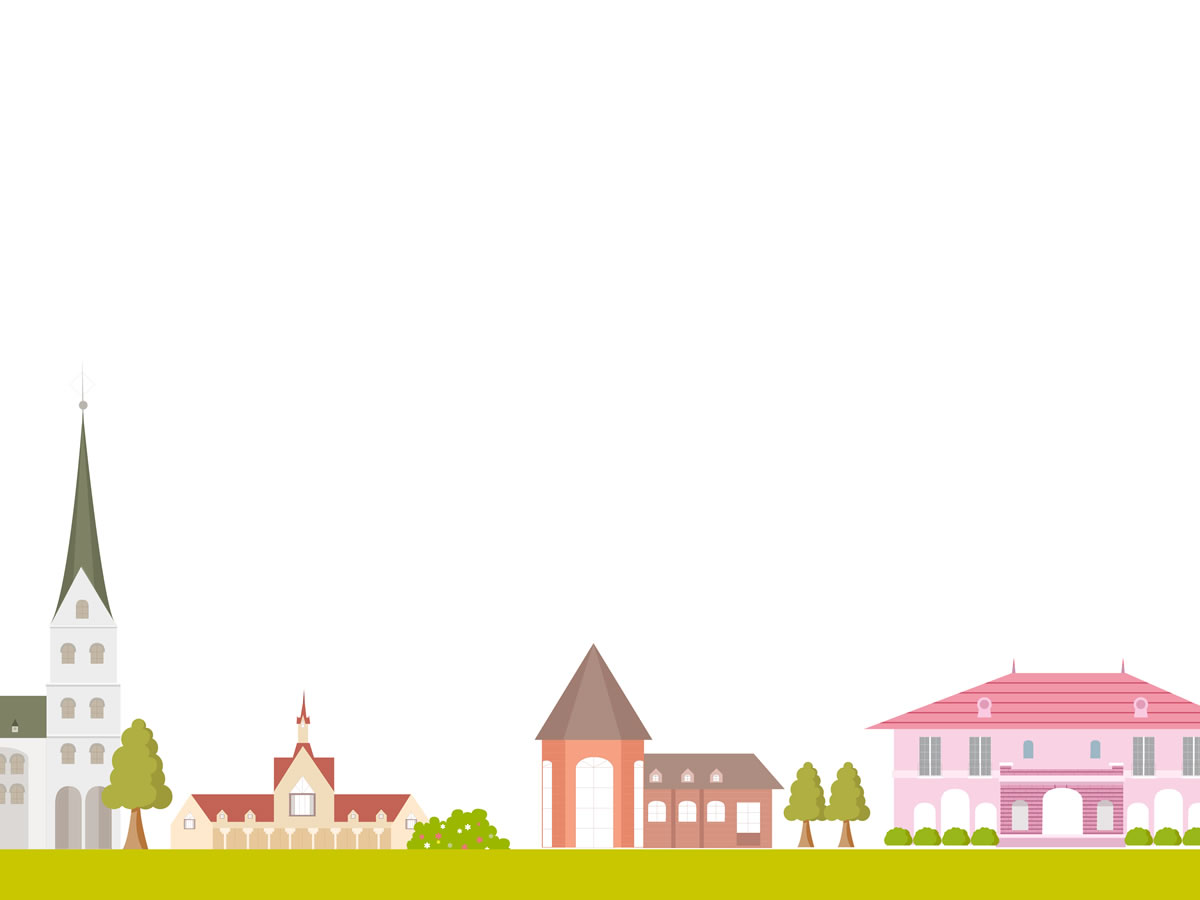 Small Town Background For Powerpoint Cartoons Ppt Templates