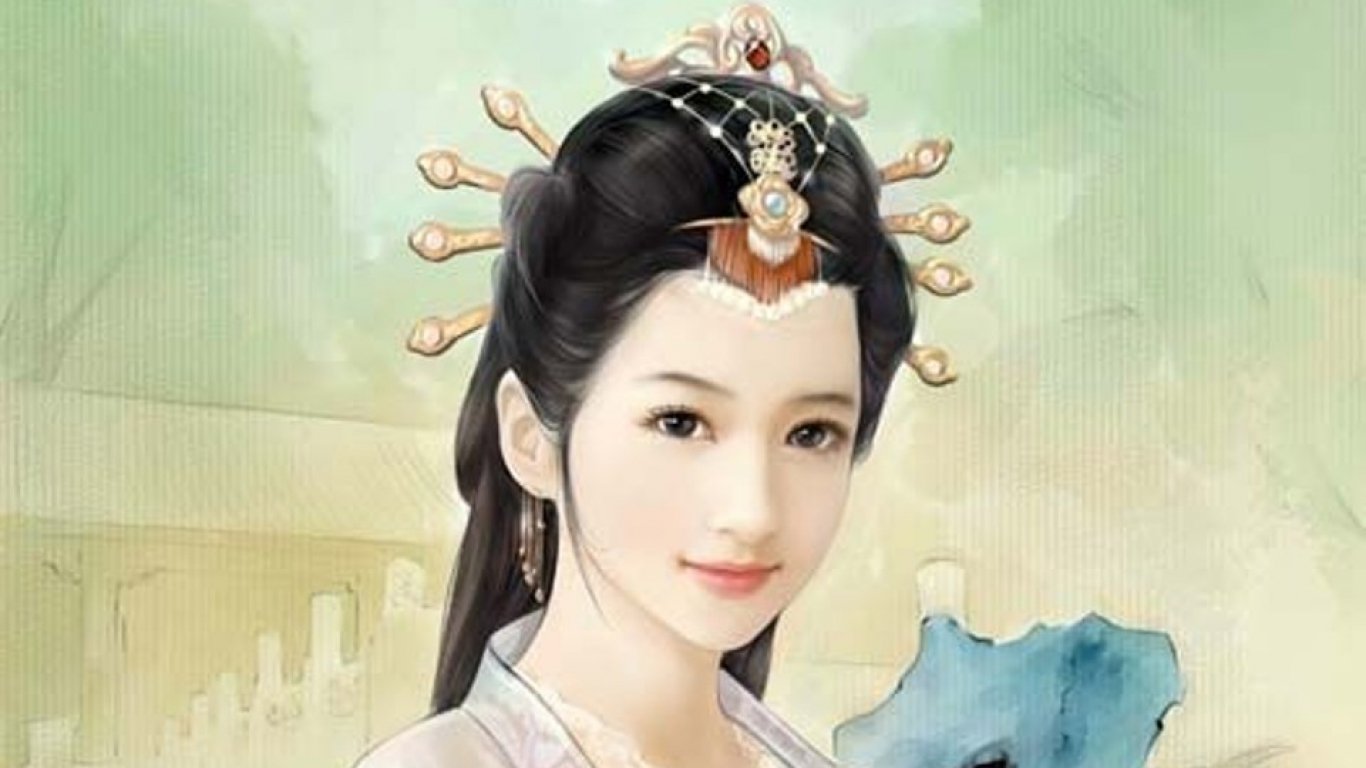 Chinese ancient beauty drawing 01