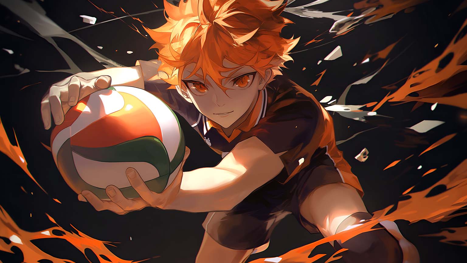 Haikyuu Shoyo Hinata Epic Anime Desktop Wallpaper