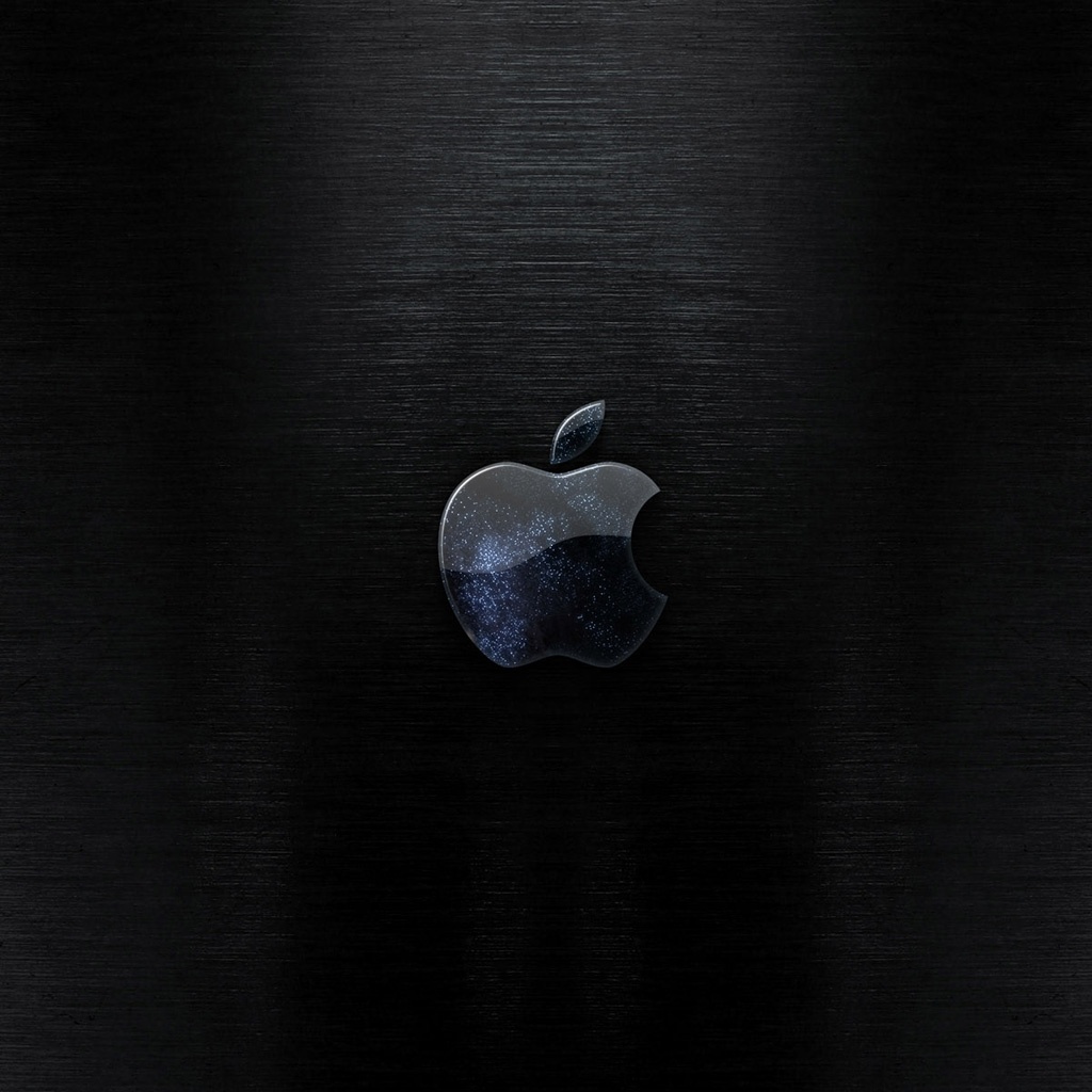 Dark Apple logo iPad Wallpaper   Download free iPad