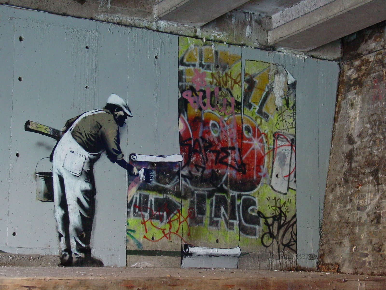 Banksy Street Wallpaper Wallpoper