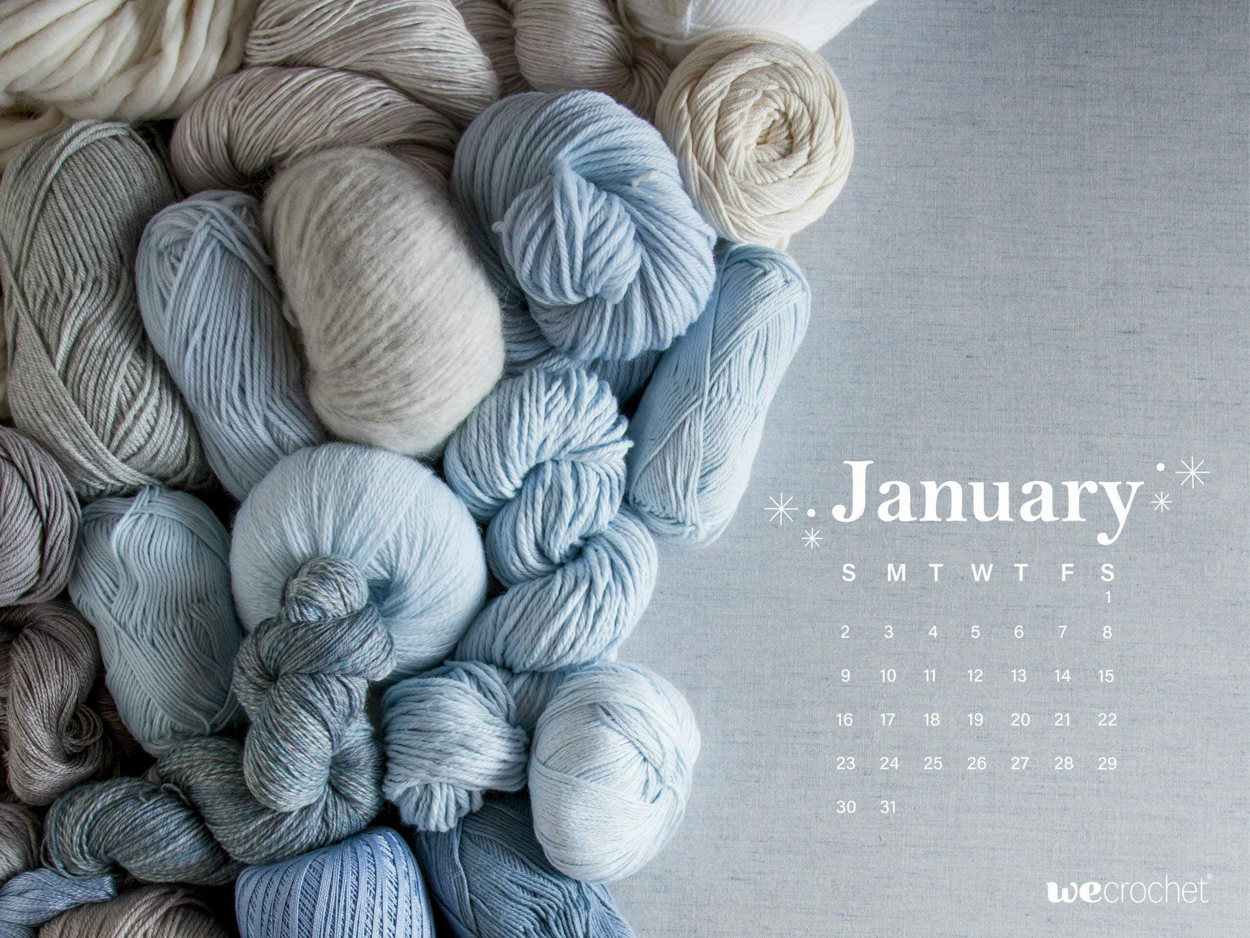 January Calendar Wallpaper Wecrochet Staff
