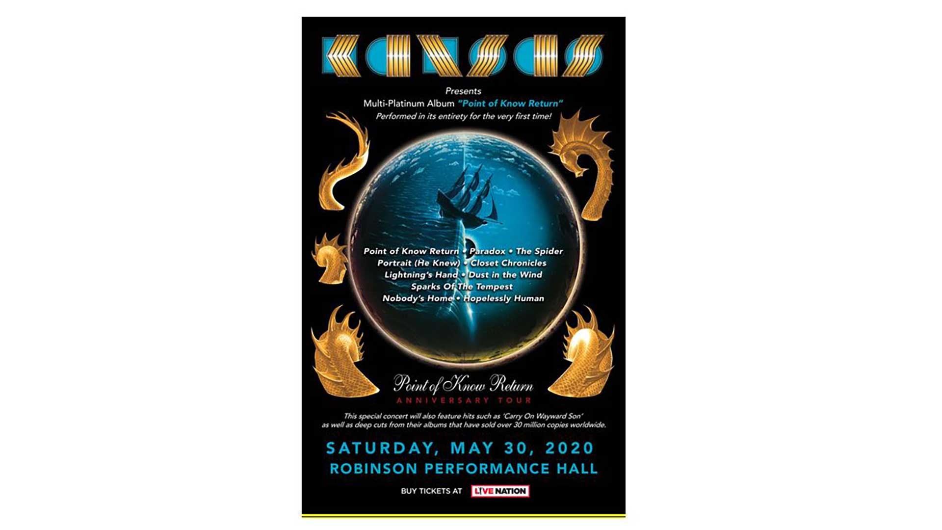 Rock band Kansas brings anniversary tour to Arkansas in May 2020