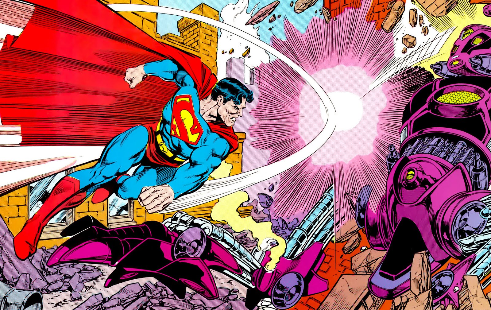 Superman Comic Wallpaper - WallpaperSafari