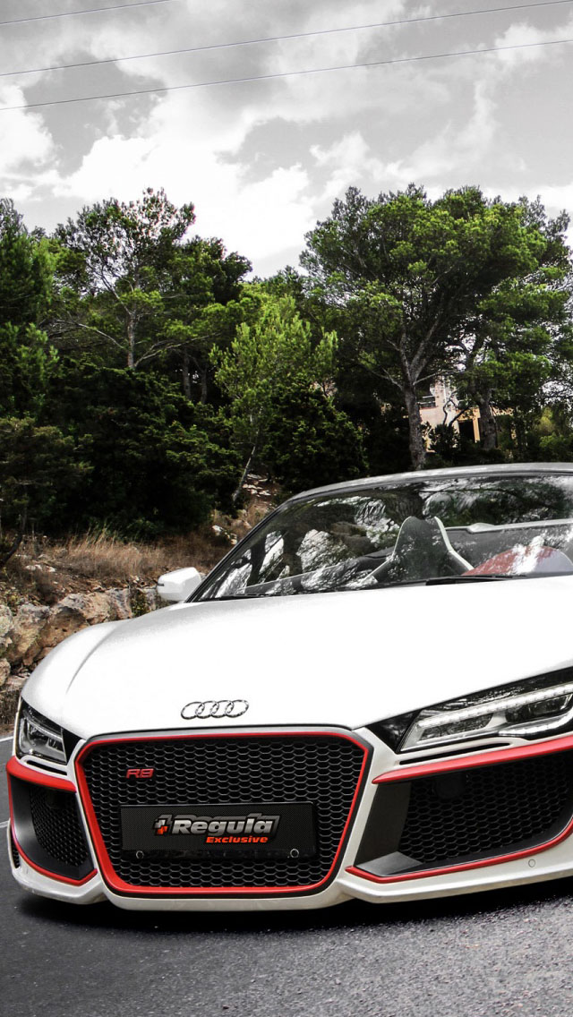 Audi R8 V10 Spyder iPhone Background
