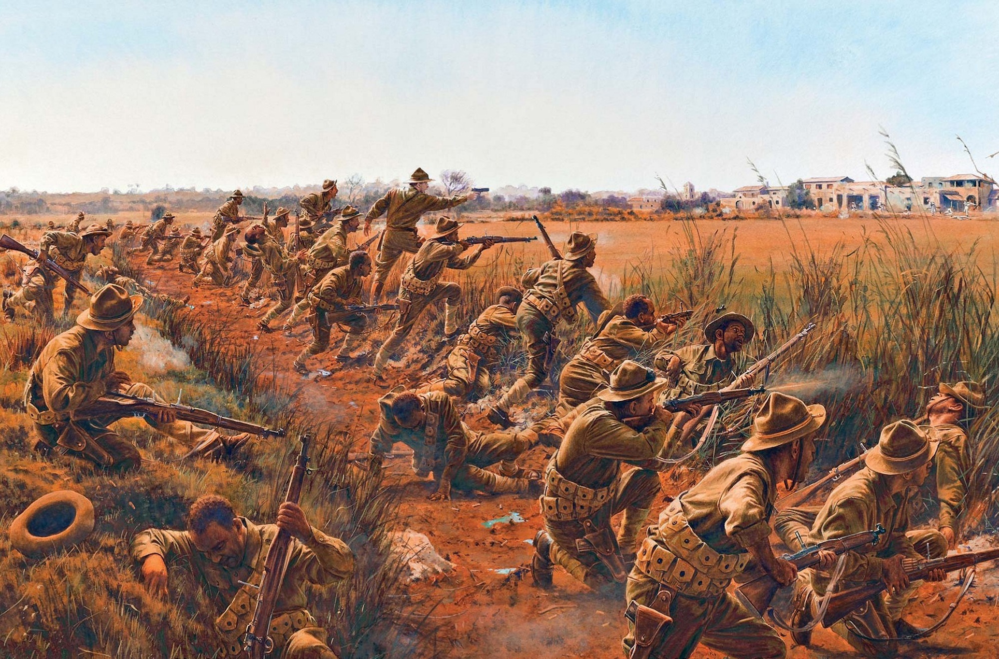 Wallpaper Art War Battle Soldiers Springfield M1903