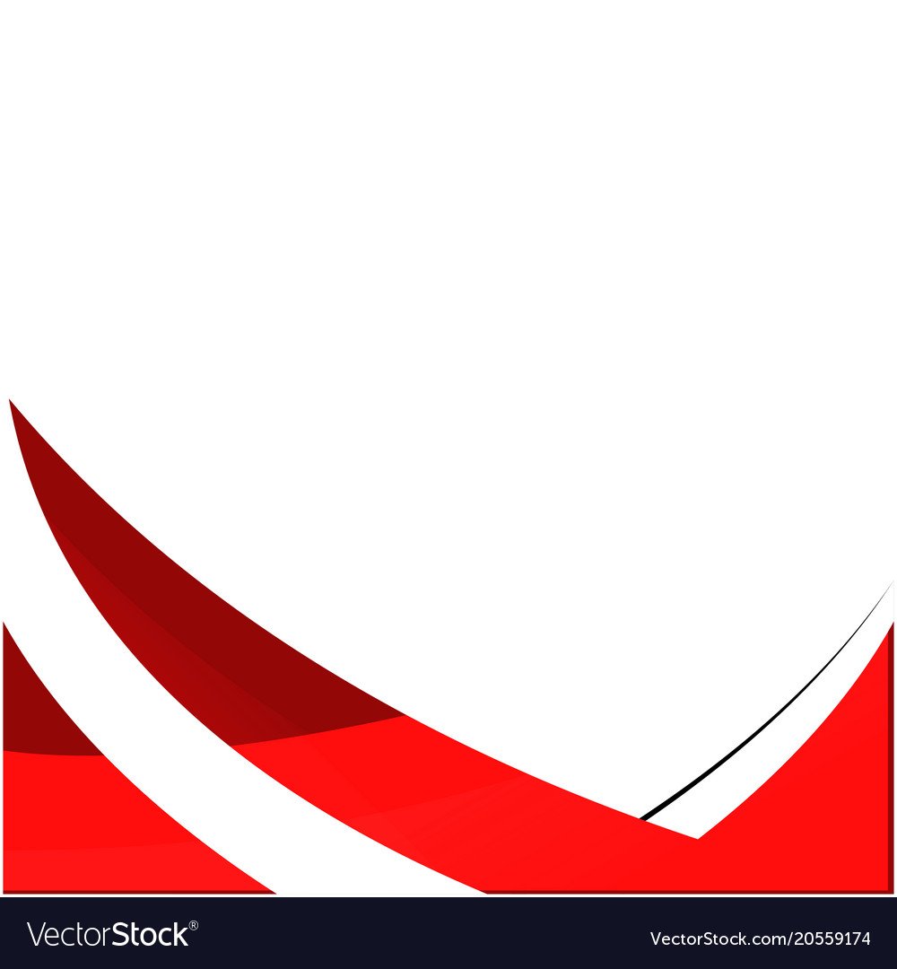 Abstract red line color white background im Vector Image