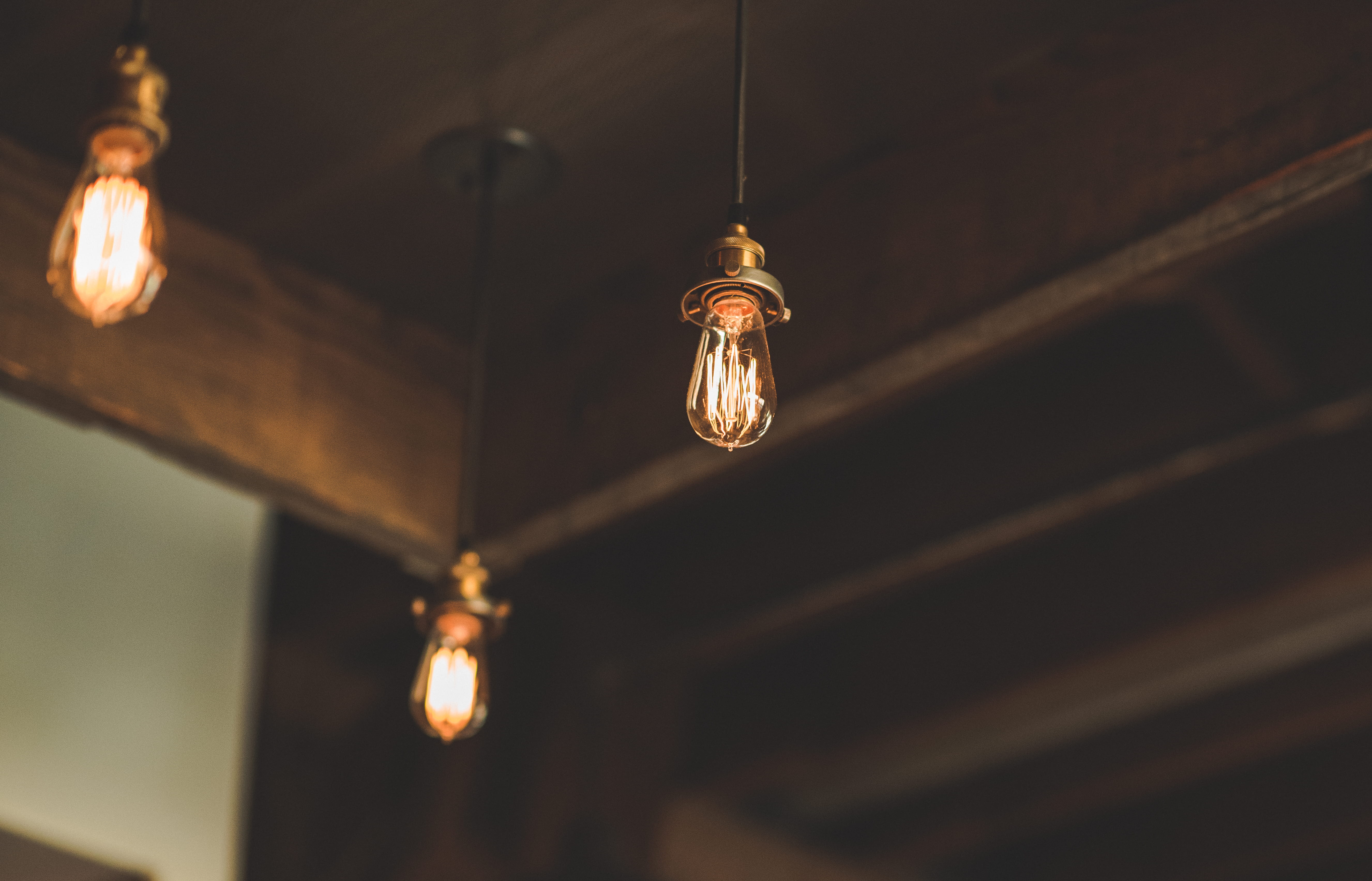 No People Electricity Cable Ornate Electric Lamp Close Wallpaper