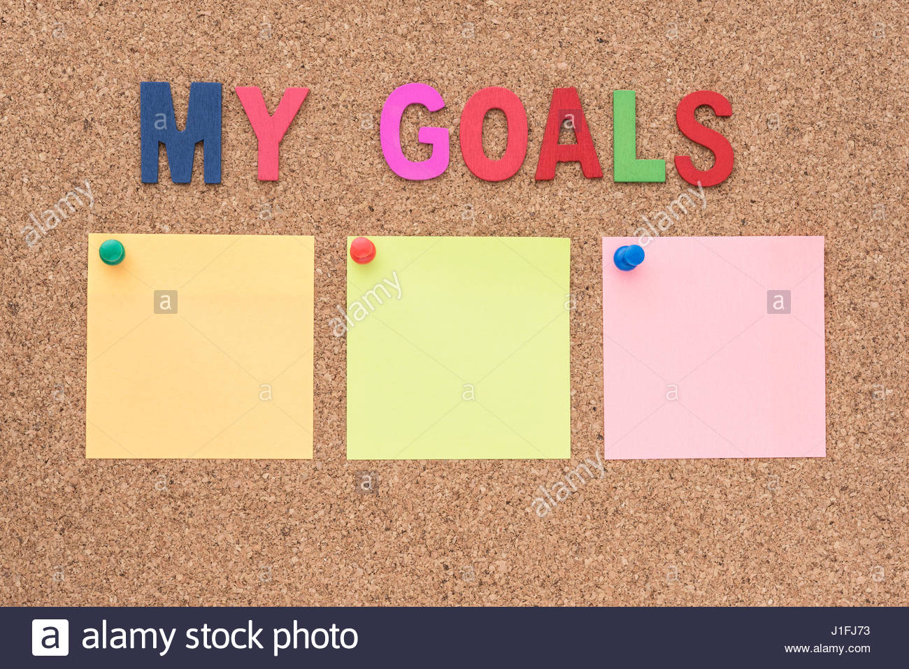 Words My Goals And Target Notepad With Copy Space Background