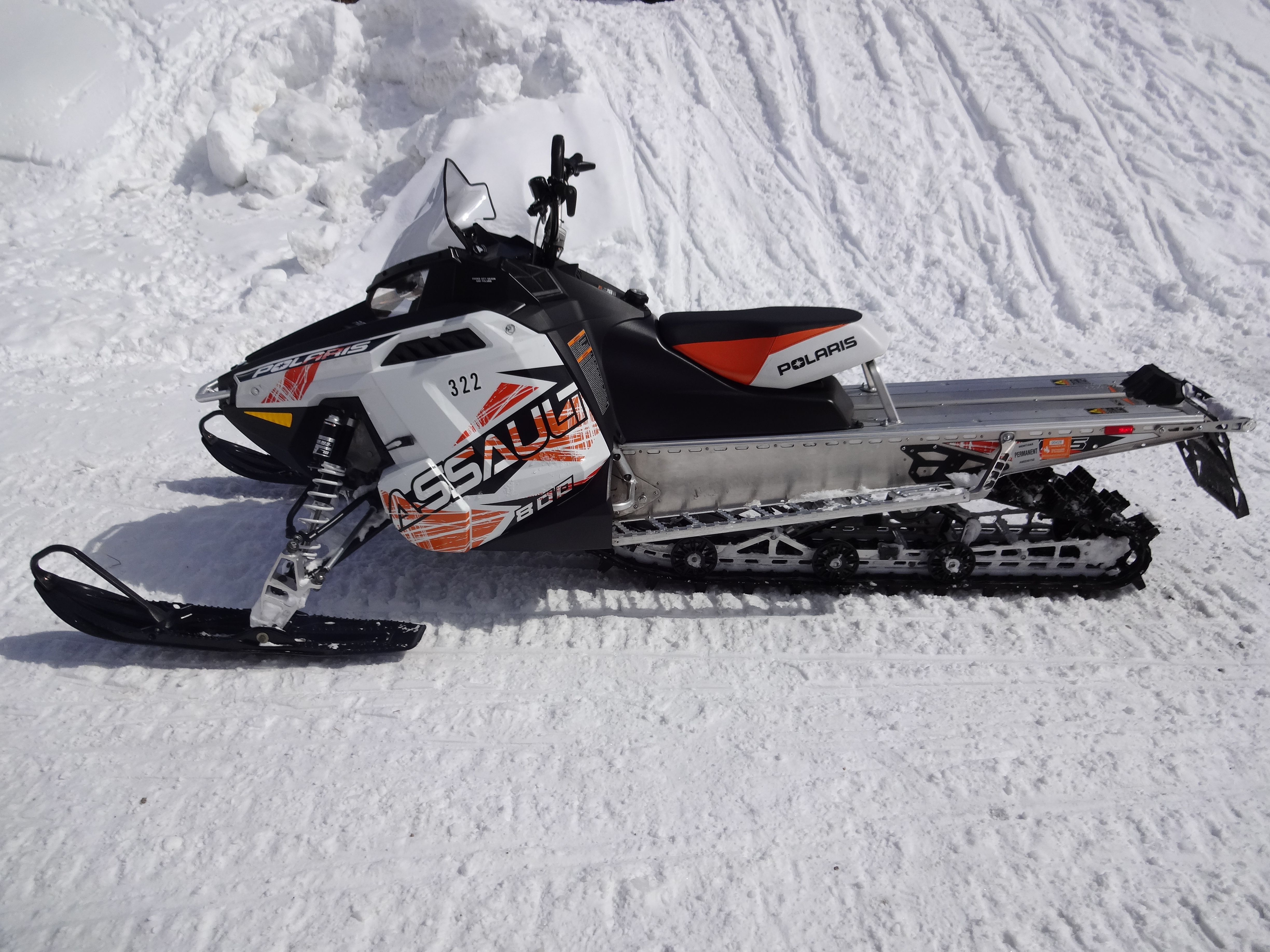 Polaris Rmk Assault Snowmobile Winter Sled Snow F Wallpaper Background