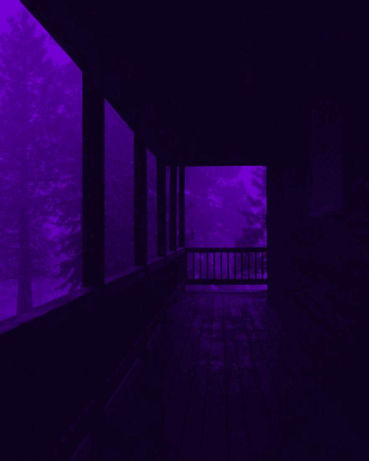 Purple Aesthetic Grunge Glow Dark