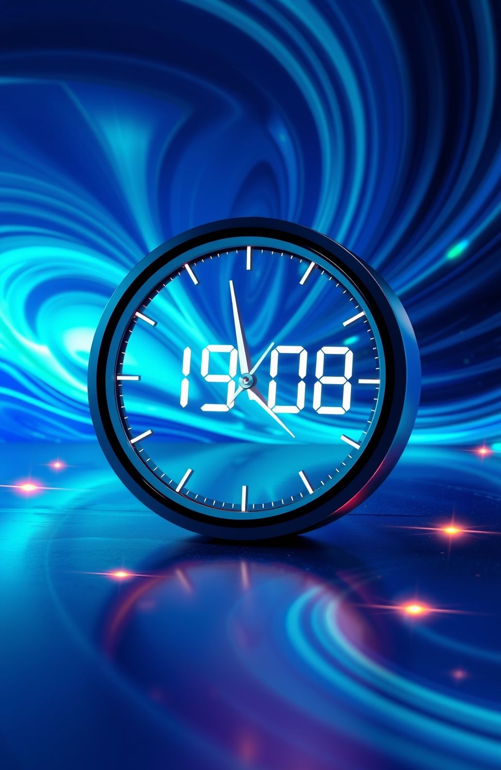 Digital Clock Wallpaper