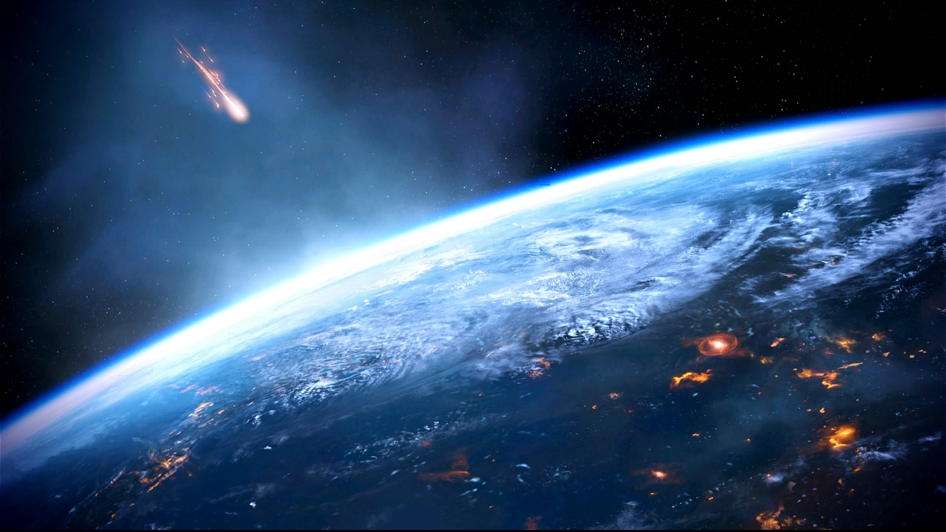 Mass Effect Dreamscene Earth Wallpaper Art