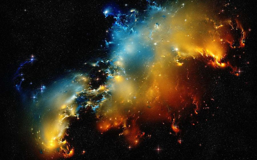 Nebula Space Wallpaper Painting By Celestial Image