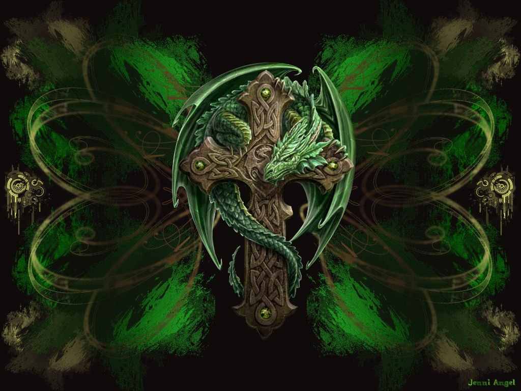 Green Dragon High Resolution Wallpaper