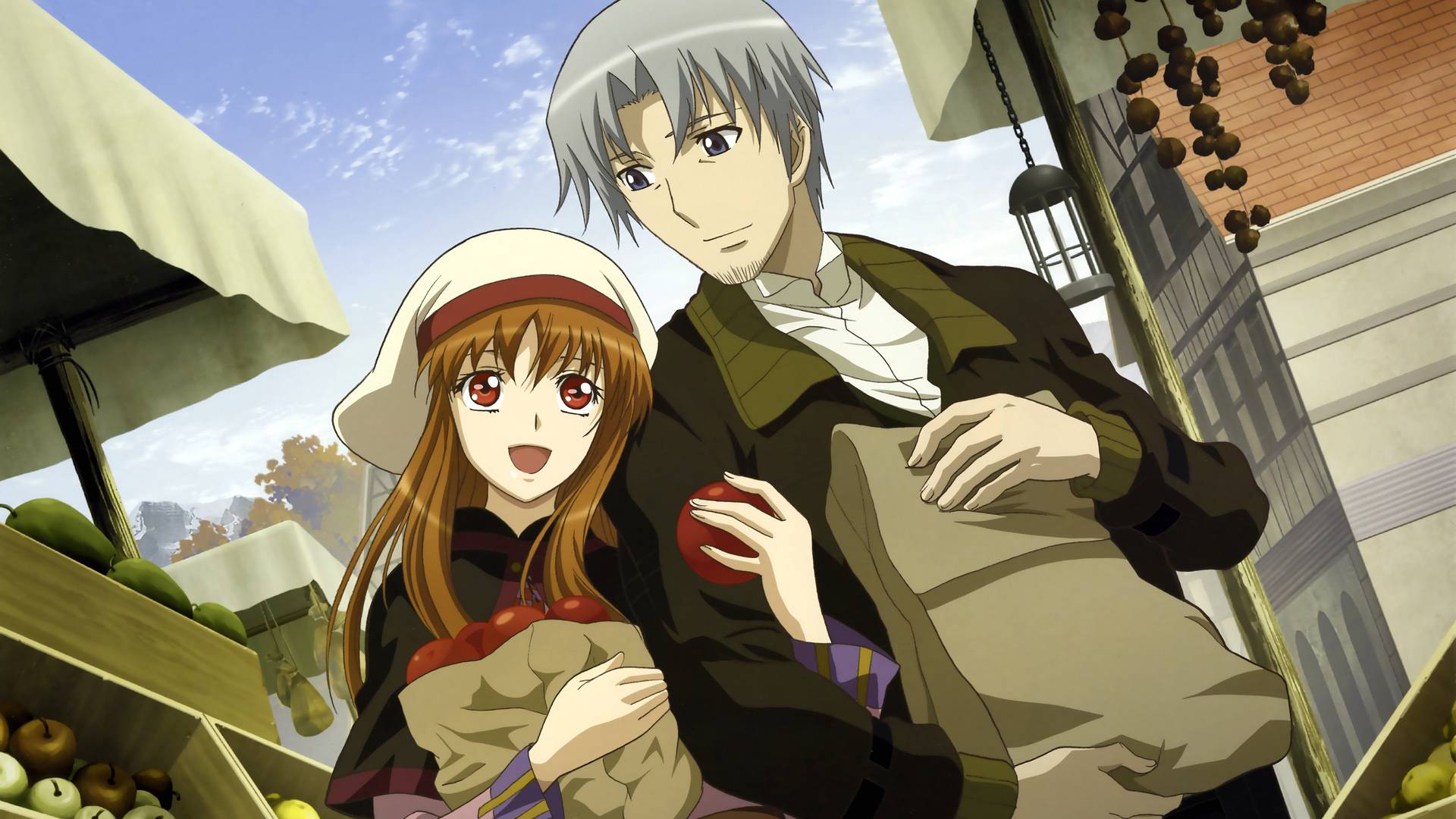 Holo And Lawrence Shopping Spice Wolf Wallpaper