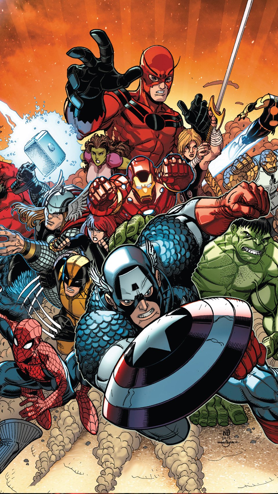 Wallpaper: Avengers Cartoon Wallpaper Iphone