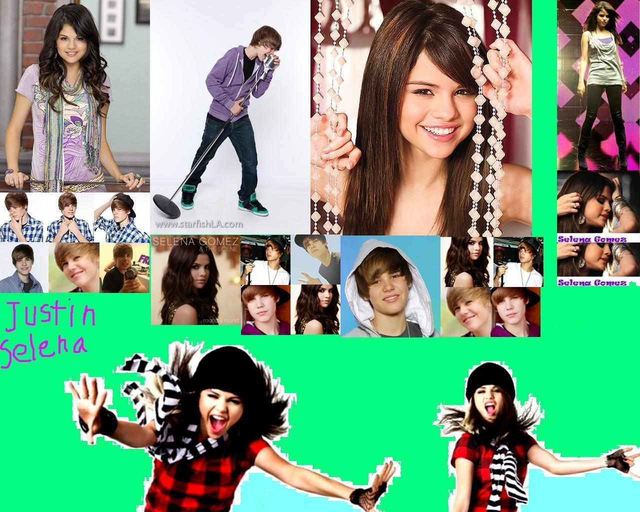 Wallpaper Justin Bieber And Selena Gomez