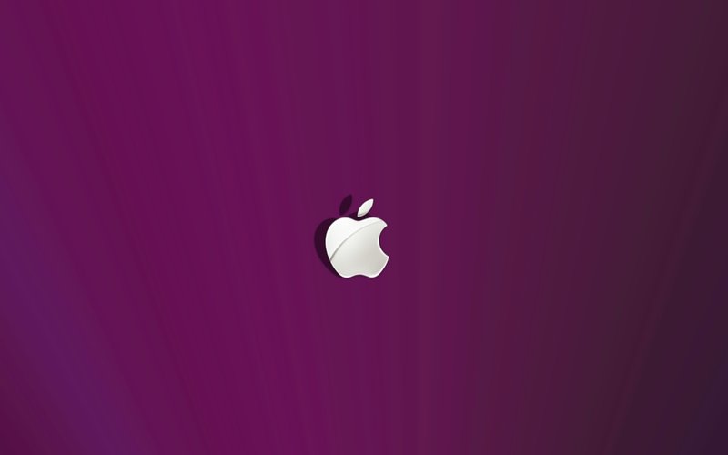 Simple Purple Apple Background By Sheepsound