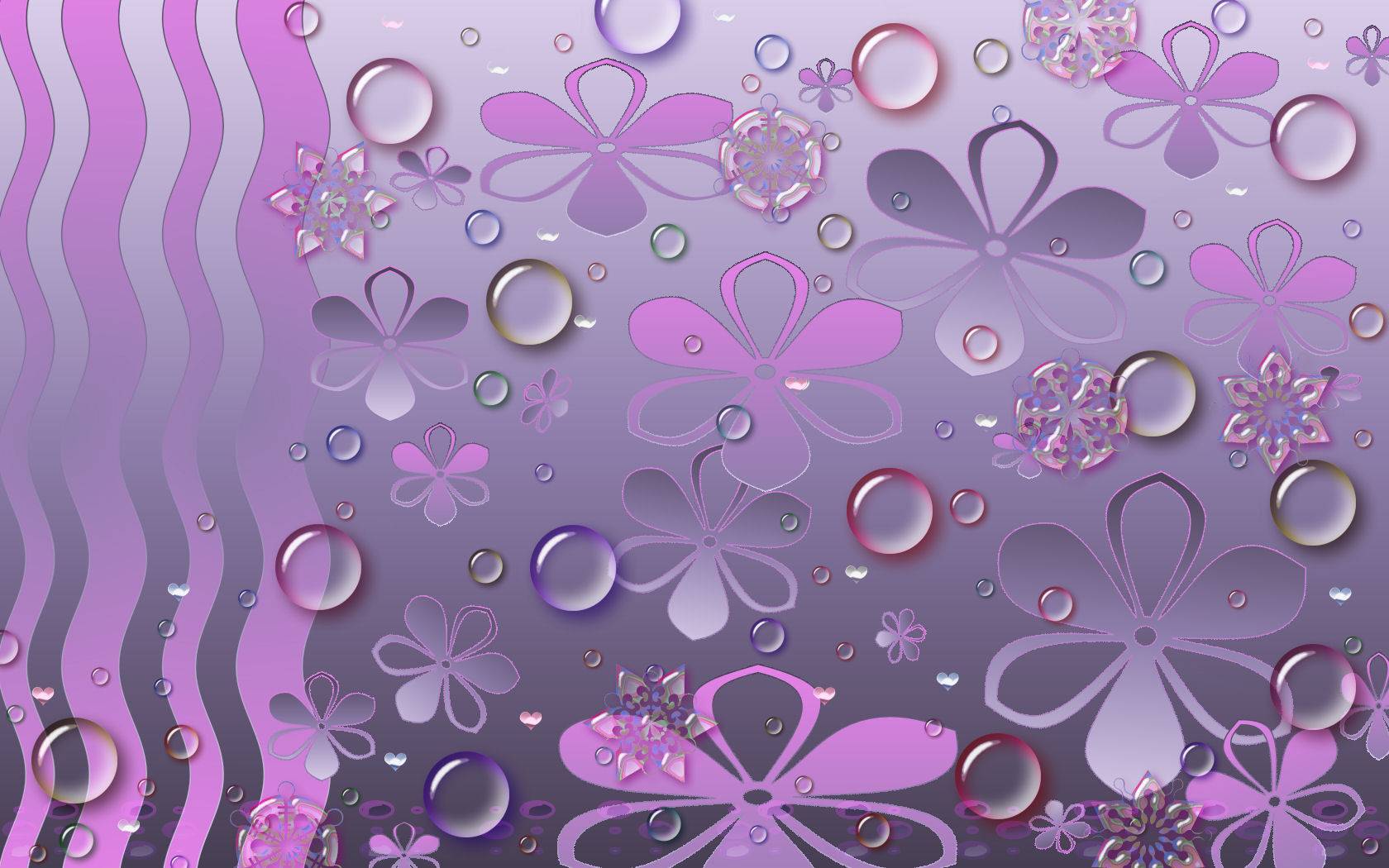 Spookie Purple Wave Wallpaper Pink And