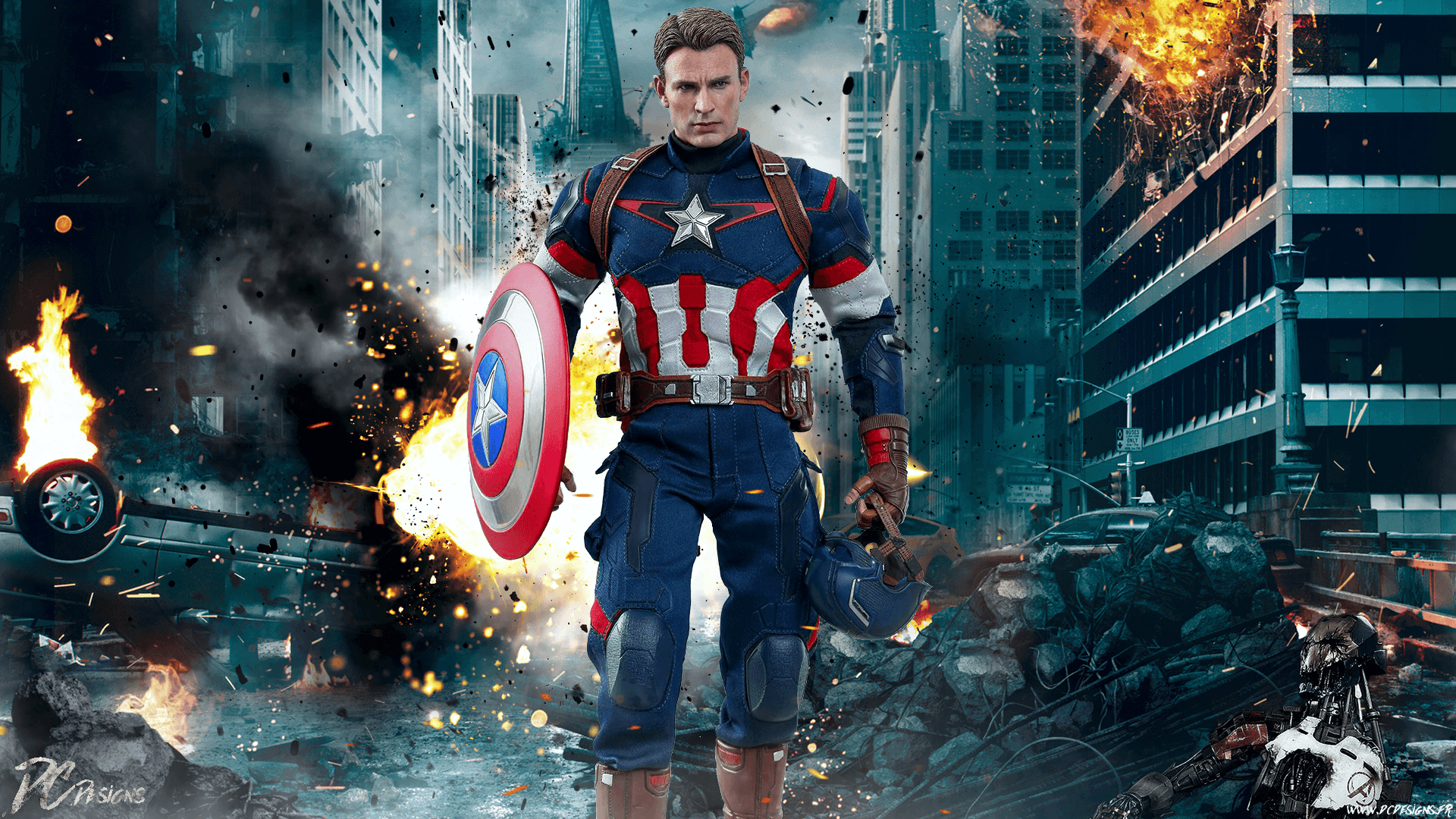 Chris Evans Captain America Wallpaper Top