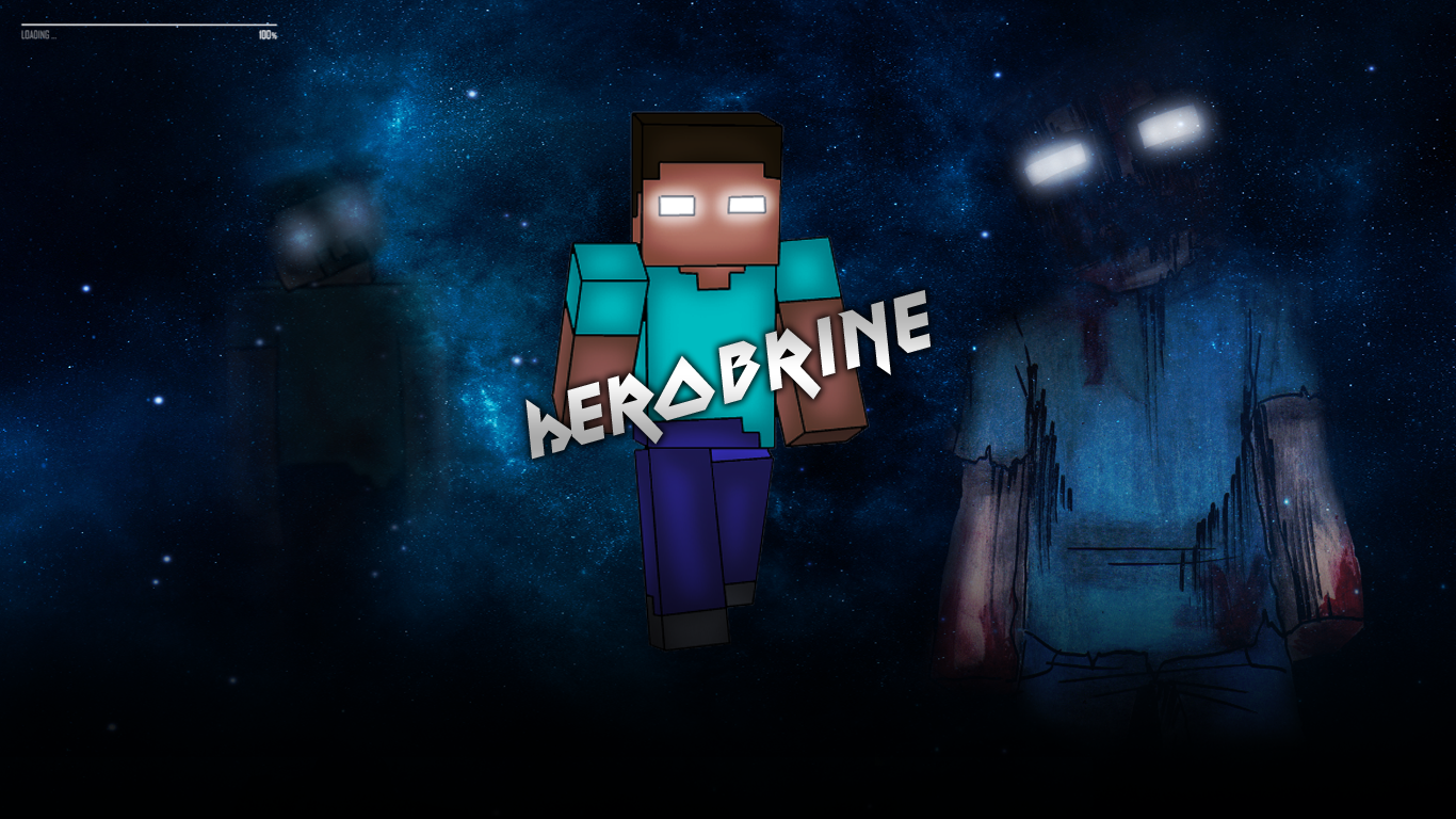 Awesome Minecraft Herobrine Background By Mazzamazzotti
