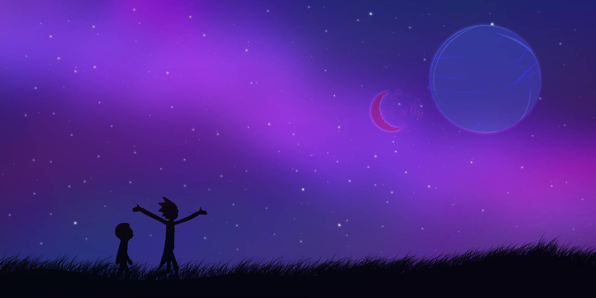 Violet Sky Rick And Morty Pc 4k 0eq1jg71qeztj3uk Wallpaper