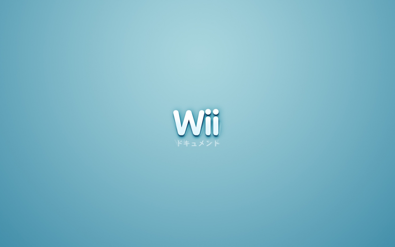 HD Desktop Wallpaper Nintendo Wii Blue
