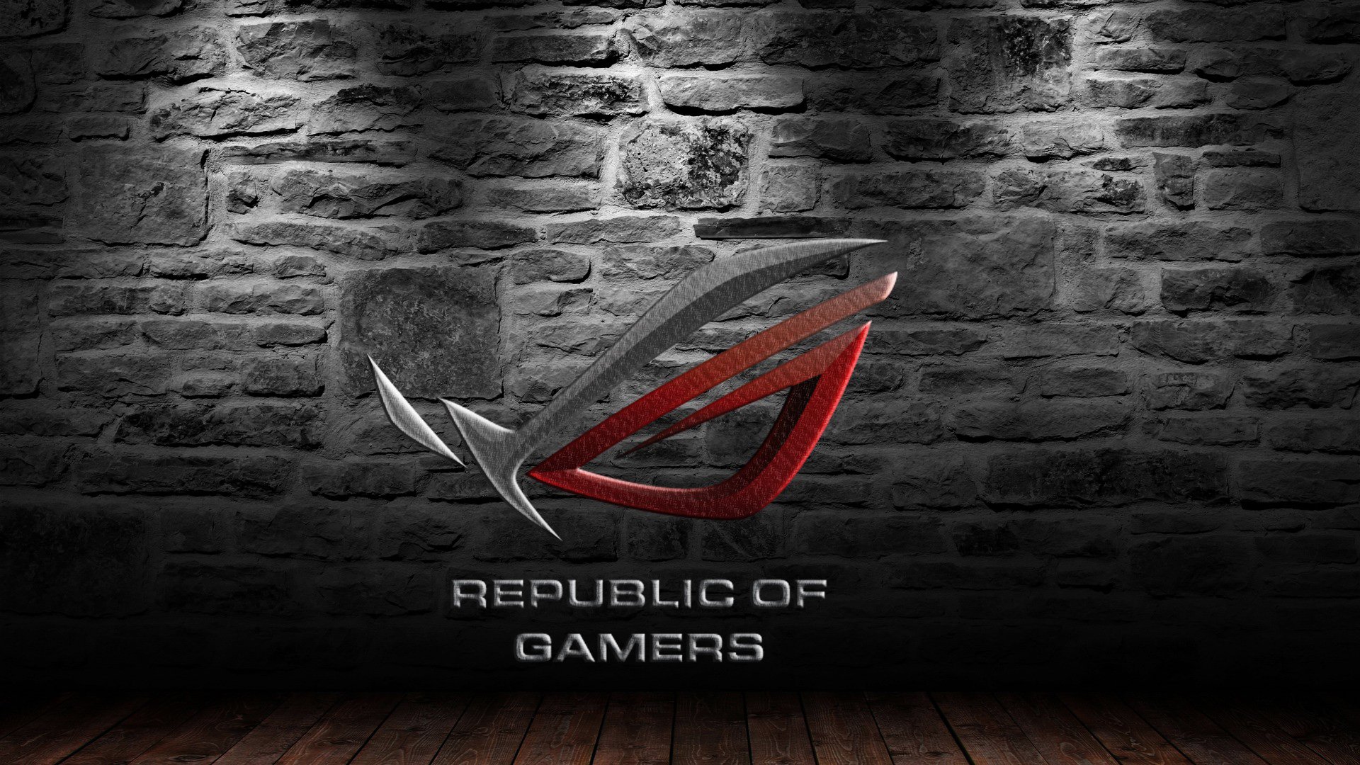 asus rog republic of gamers logo hd 1920x1080 1080p wallpaper and 1920x1080