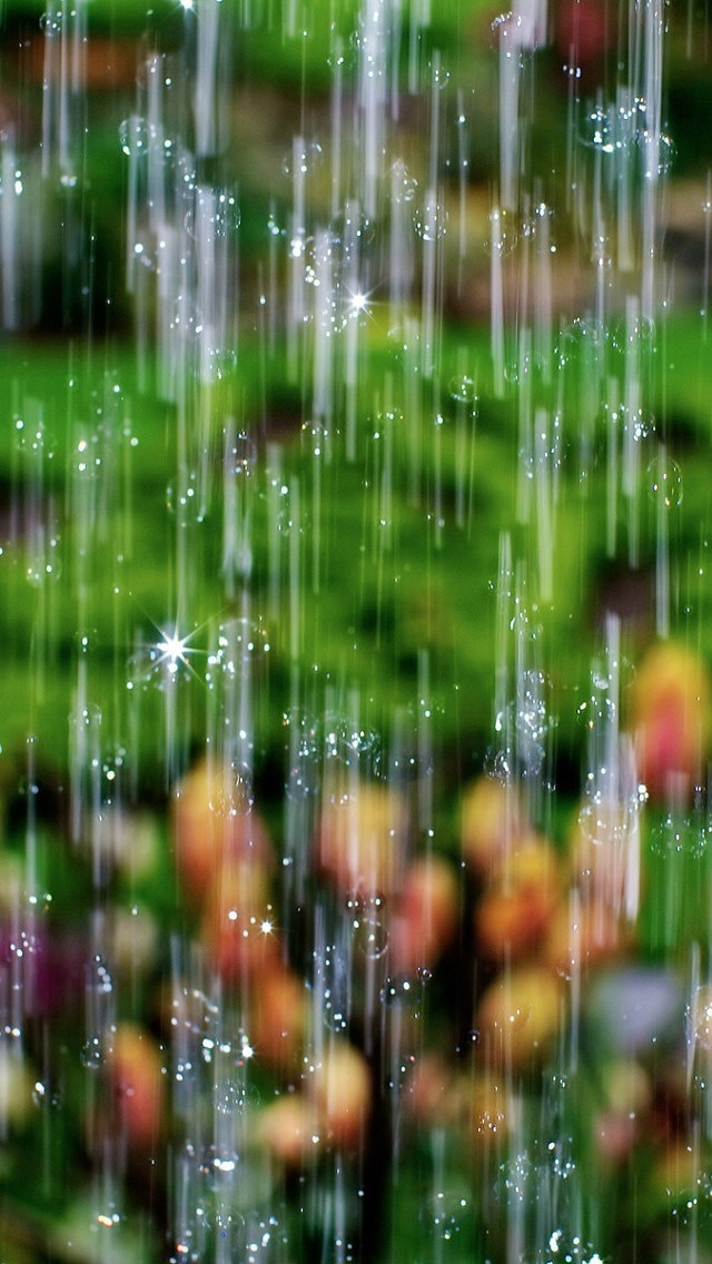 Shiny Raindrop Wallpaper iPhone