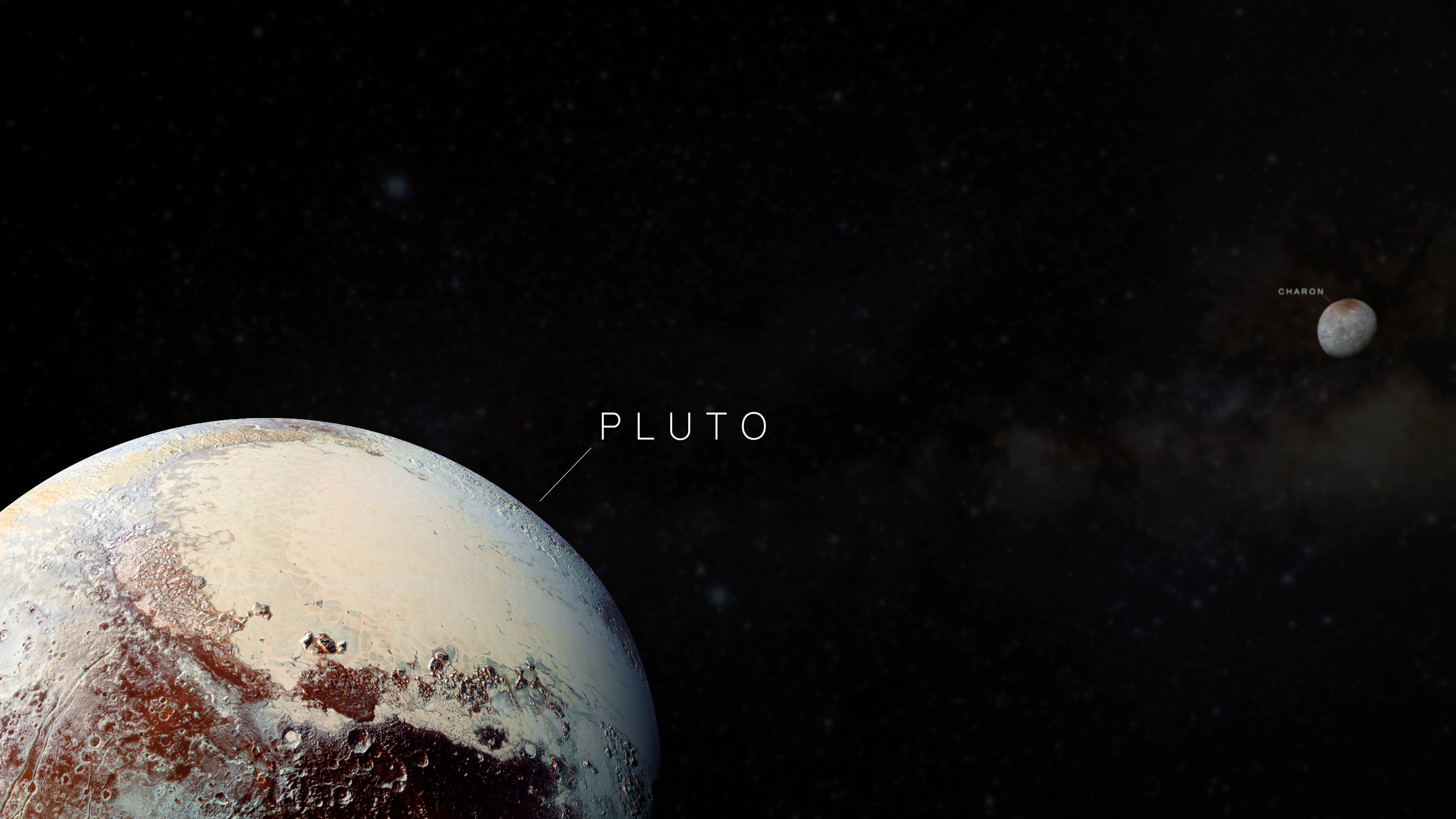 Pluto Charon Wallpaper