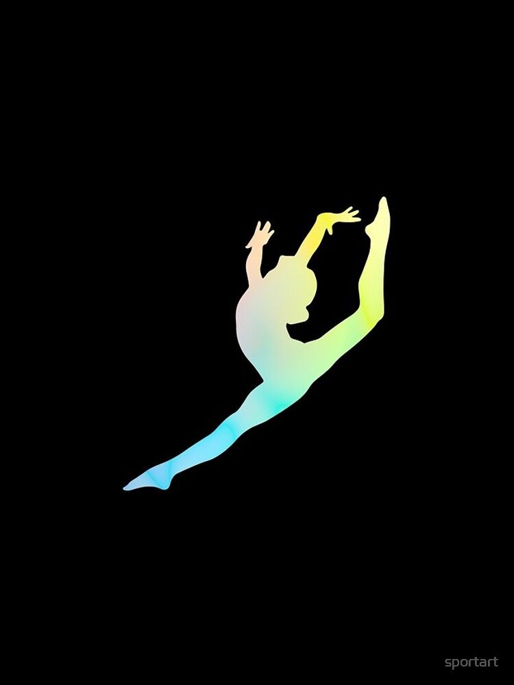 Gymnast Silhouette iPhone Case Cover By Sportart In
