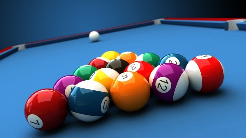 Billiards Table And Balls HD Wallpaper Wallpaperfx