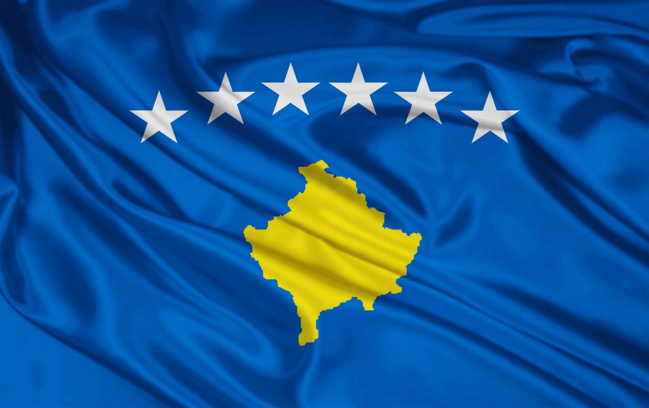 Kosovo Flag Wallpaper Stock Photos