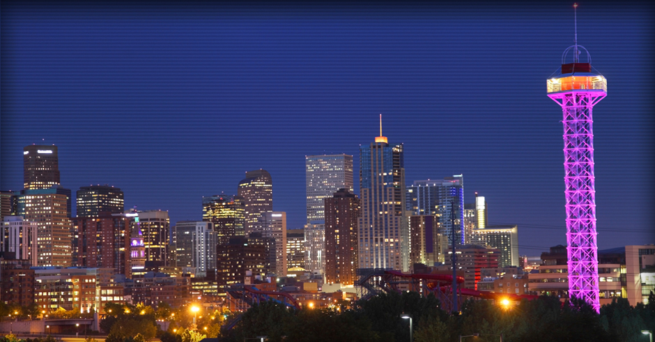 Denver Colorado Skyline At Night Wallpaper For Desktop Pictures To