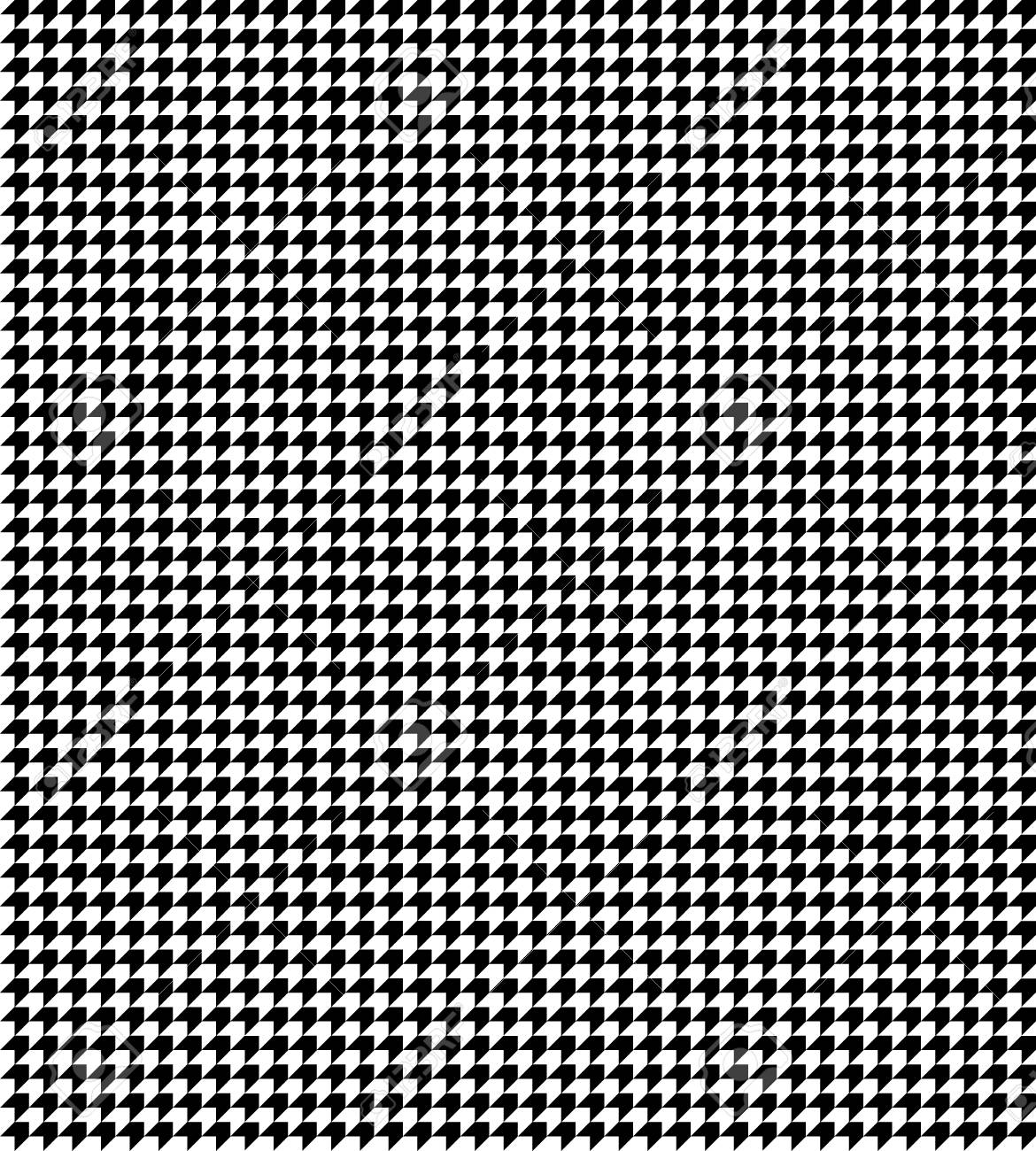 Abstract Geometric Background Black And White Houndstooth Pattern