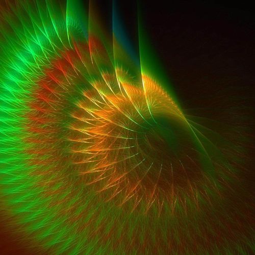 HD Colorful Fractal Twirl Wallpaper