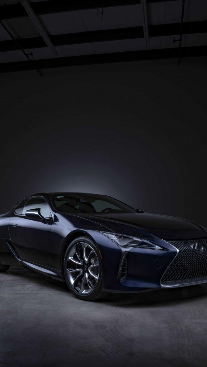 Lexus Black Panther Lc Front Wallpaper