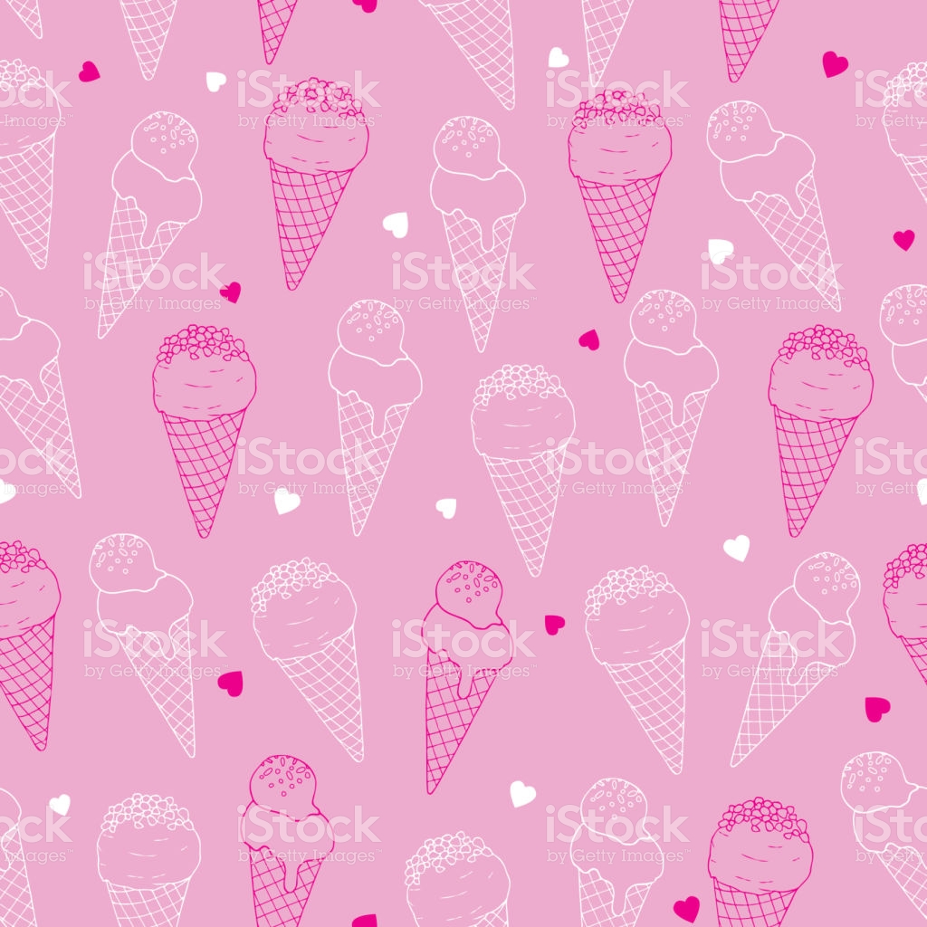 Паттерны мороженое розовые