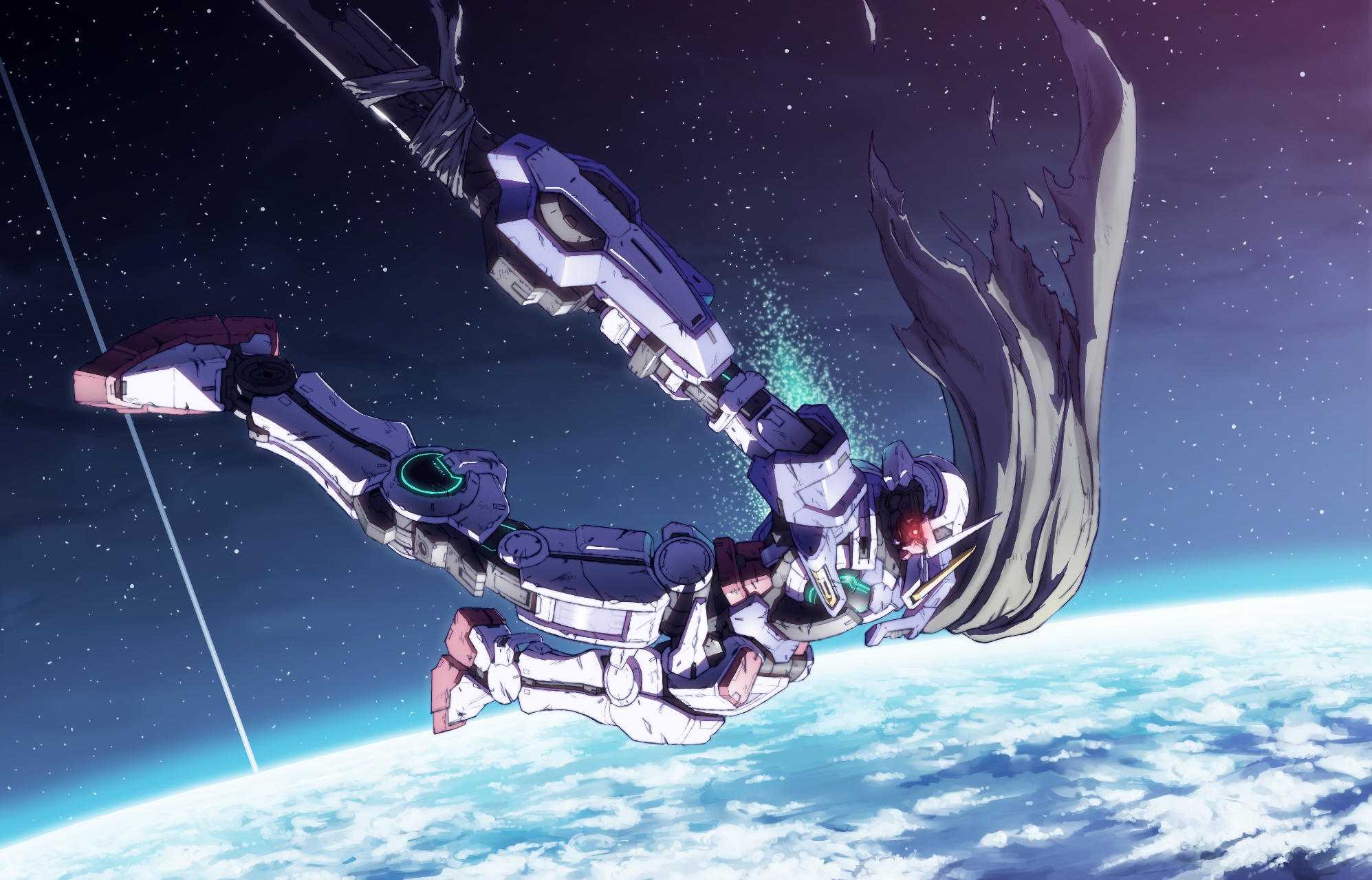 Earth Exia Mobile Suit Gundam Mecha Wallpaper