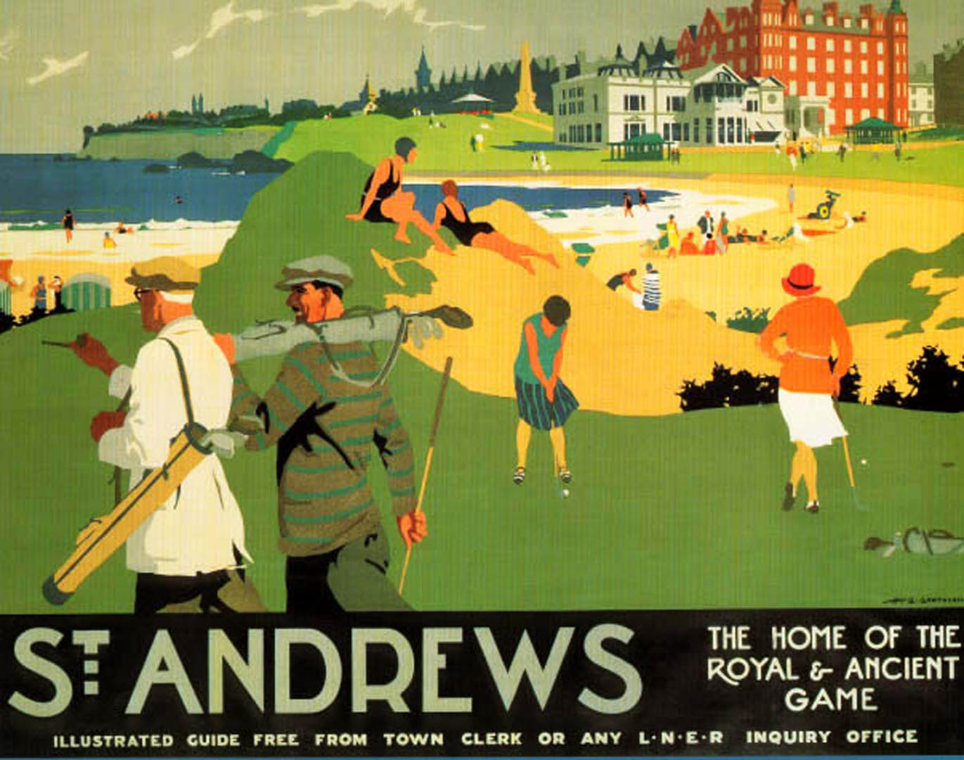 St Andrews Golf Vintage Sports Posters Wallpaper Image