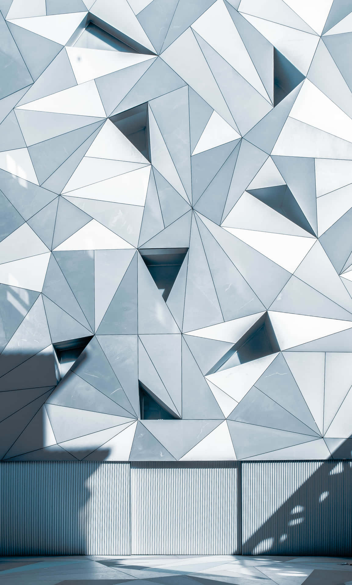 Blue Geometric Wallpaper
